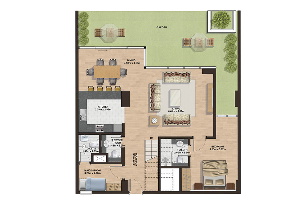 Floor plan - 4 Bedroom Town House - L1 -  GEMINI SPLENDOR  - etamea.com